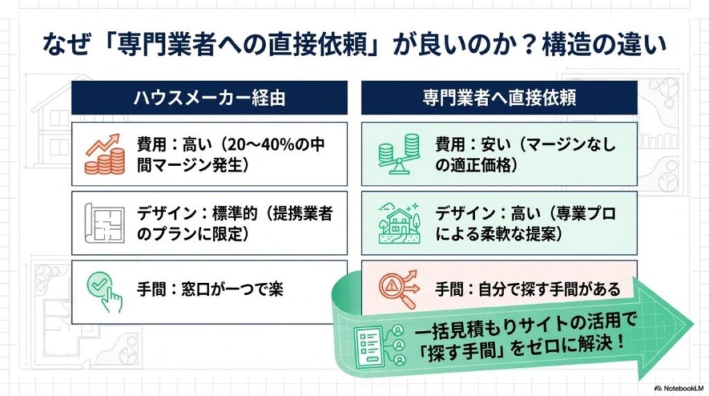 相見積もりで費用相場を抑える！ハウスメーカーの中間マージンをカットするコツ