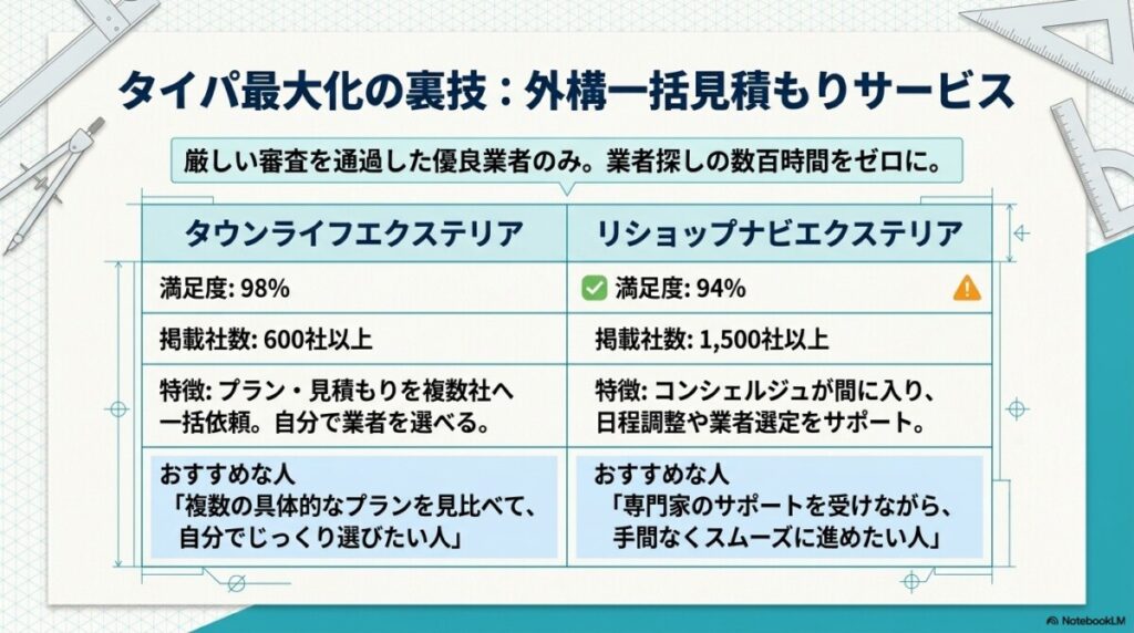 業者探しは丸投げ！外構相見積もりのやり方を効率化する一括見積もりサービス