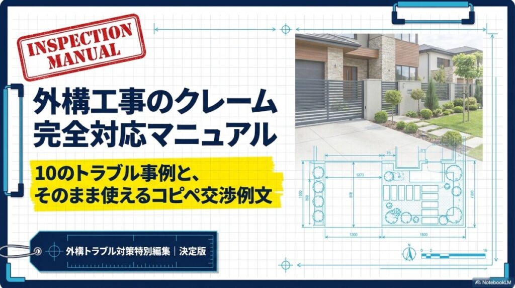 外構工事のクレーム完全対応マニュアル！10の事例とコピペ交渉例文