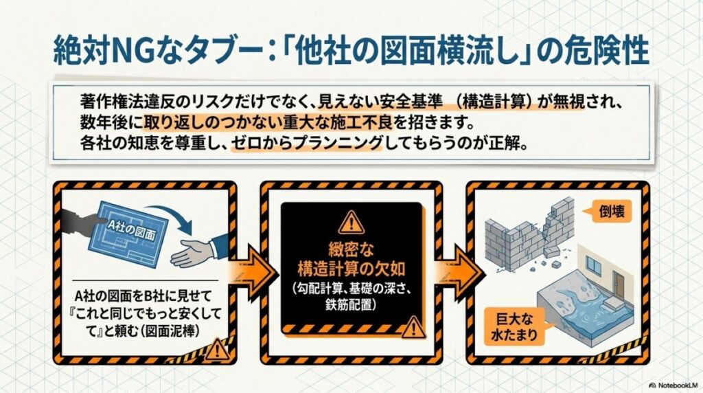 他社の外構図面を横流しするやり方はNG！相見積もりの著作権と絶対NGな注意点