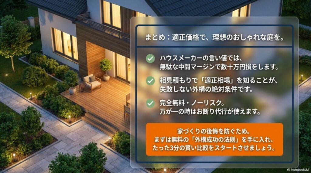 まとめ：タウンライフ外構の口コミを活用して適正価格でおしゃれな外構工事を実現しよう