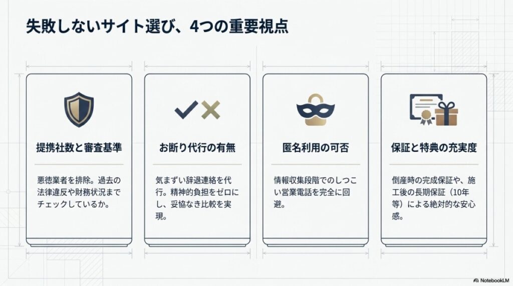 4つの比較ポイント