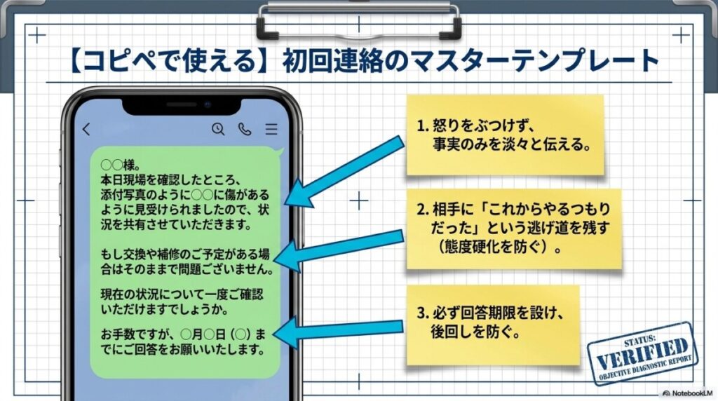 【基本形】角が立たないLINE/メールの初回連絡コピペ例文
