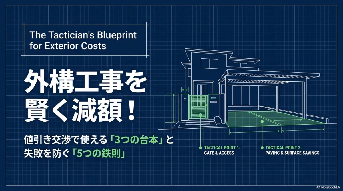 外構工事を賢く減額!値引き交渉で使える台本と失敗を防ぐ5つの鉄則
