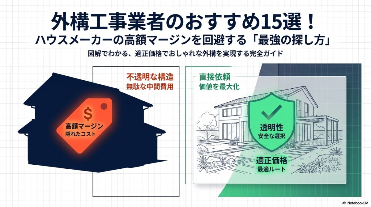 外構工事業者のおすすめ15選!高額マージンを回避する最強の探し方
