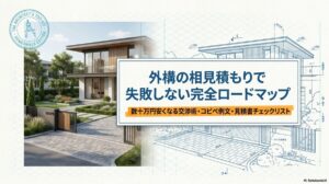 外構の相見積もりで失敗しないやり方！コピペ例文と見積書チェックリスト