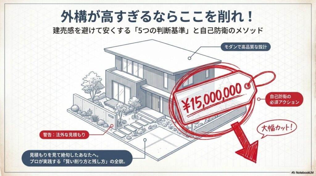 外構が高すぎるならここを削れ！建売感を避けて安くする5つの判断基準