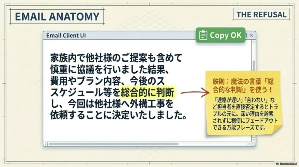 担当者と合わない場合の断り方例文（メール編）